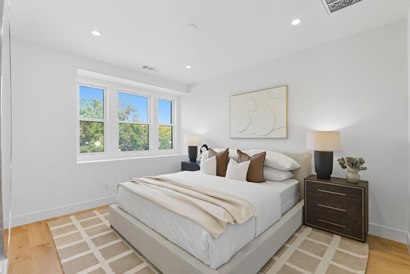 1387 West Middlefield Road Mountain View, CA 94043 - Photo 15 of 28 a bedroom with a bed and a window