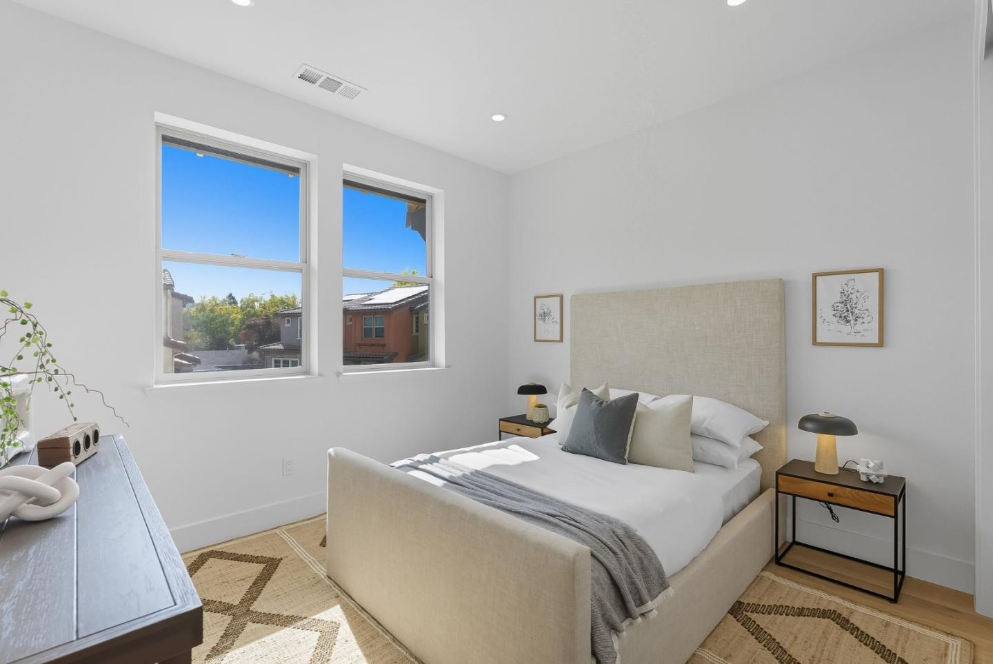 1387 West Middlefield Road Mountain View, CA 94043 - Photo 21 of 28 a bedroom with a bed and a window