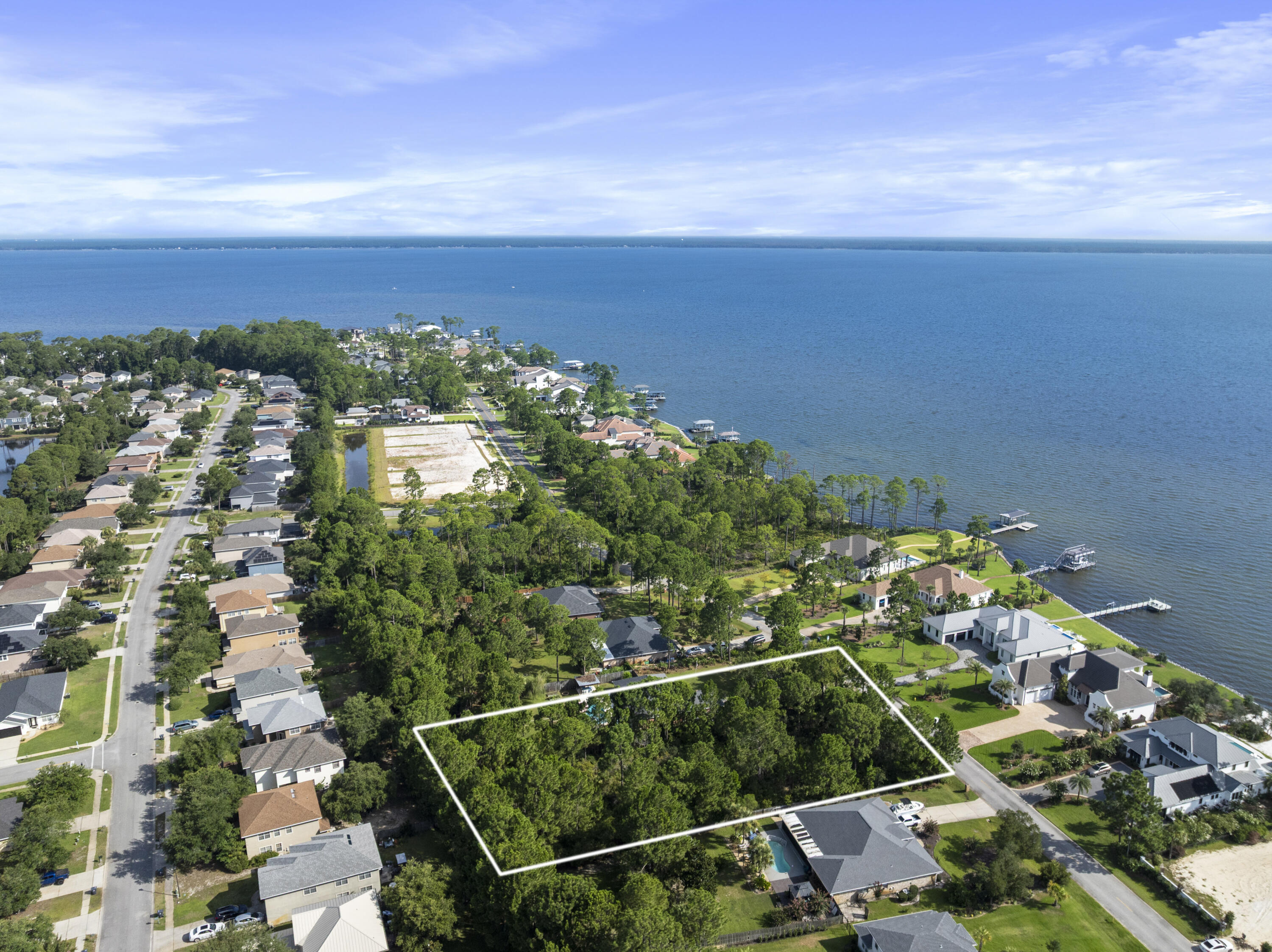 Tbd Driftwood Point Road, Unit LOT 5 Santa Rosa Beach, FL 32459 - Photo 2 of 18 Aerial with Bay Views