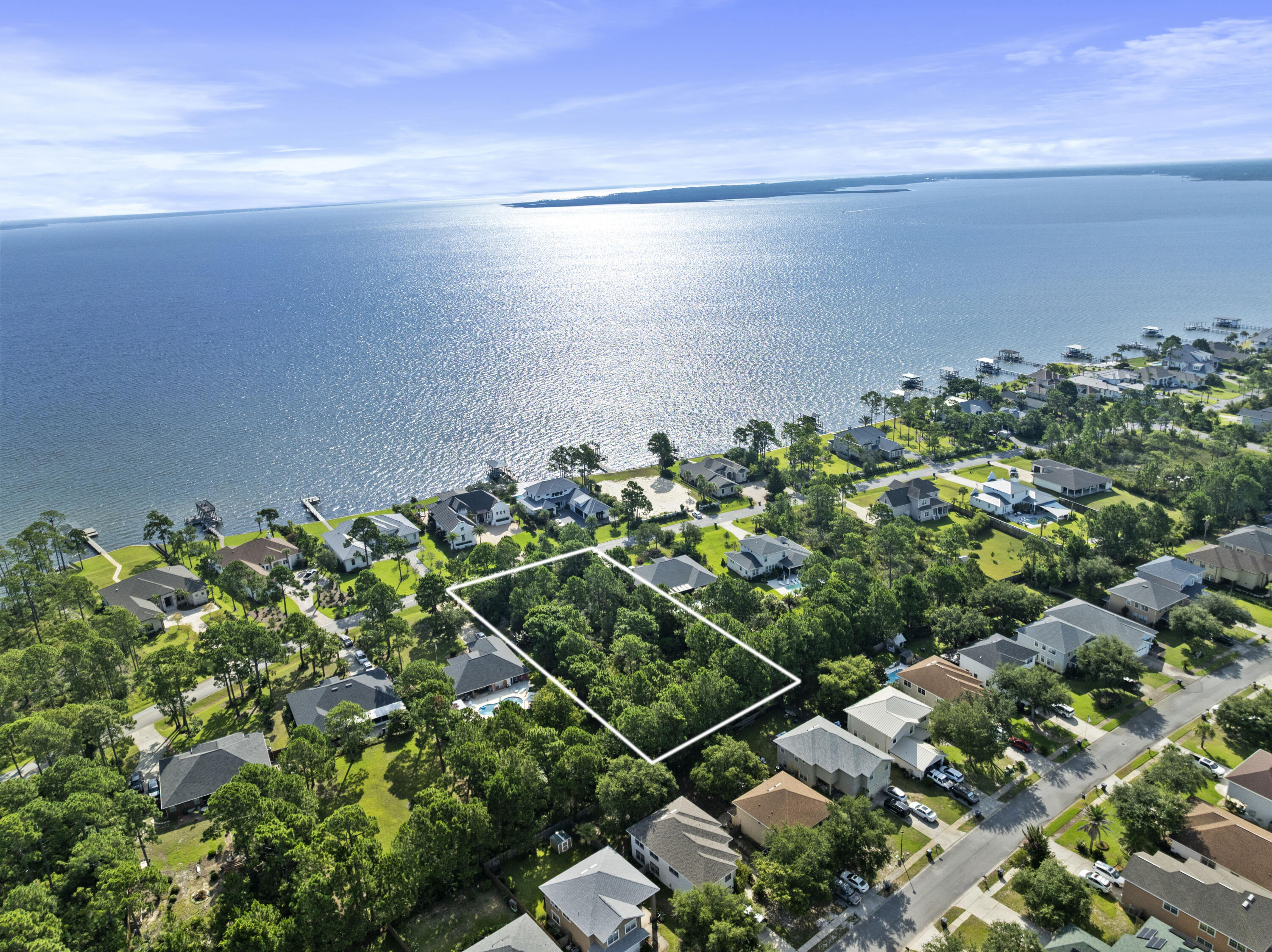 Tbd Driftwood Point Road, Unit LOT 5 Santa Rosa Beach, FL 32459 - Photo 5 of 18 Aerial with Bay Views
