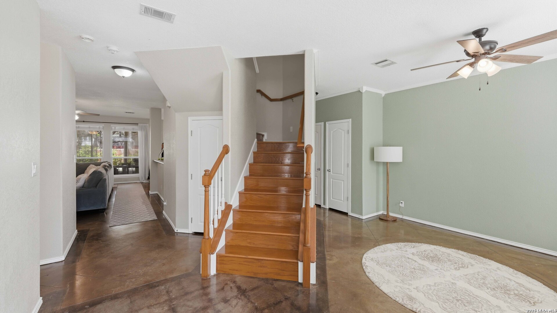 4520 Ridge Peak Drive Schertz, TX 78154 - Photo 24 of 44 a view of a hallway with entryway and livingroom