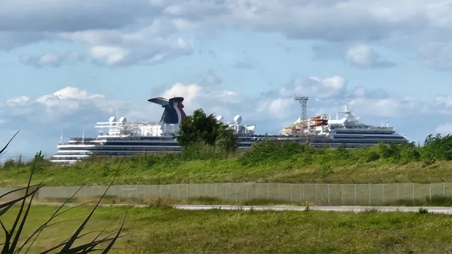 a view of a fountain in a yard