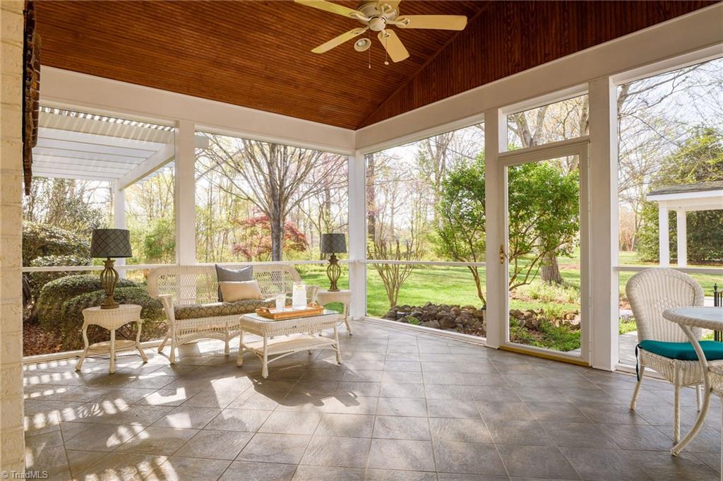 6398 Skylark Road Pfafftown, NC 27040 - Photo 8 of 34 Screened porch