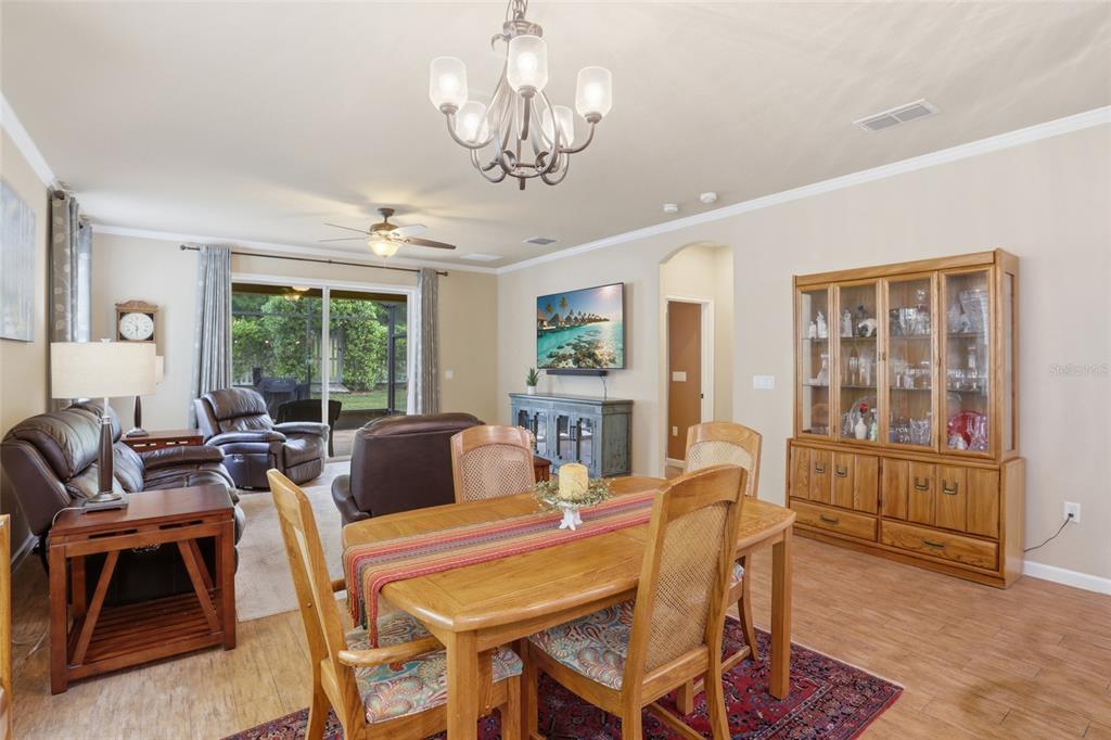 877 Haring Lane Mount Dora, FL 32757 - Photo 11 of 26 a view of a dining room with furniture window and outside view