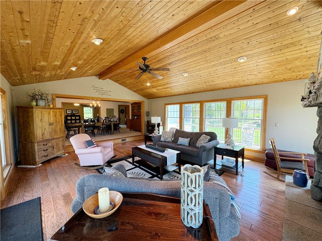259 Old Mercer Road Volant, PA 16156 - Photo 24 of 45 a living room with furniture and wooden floor