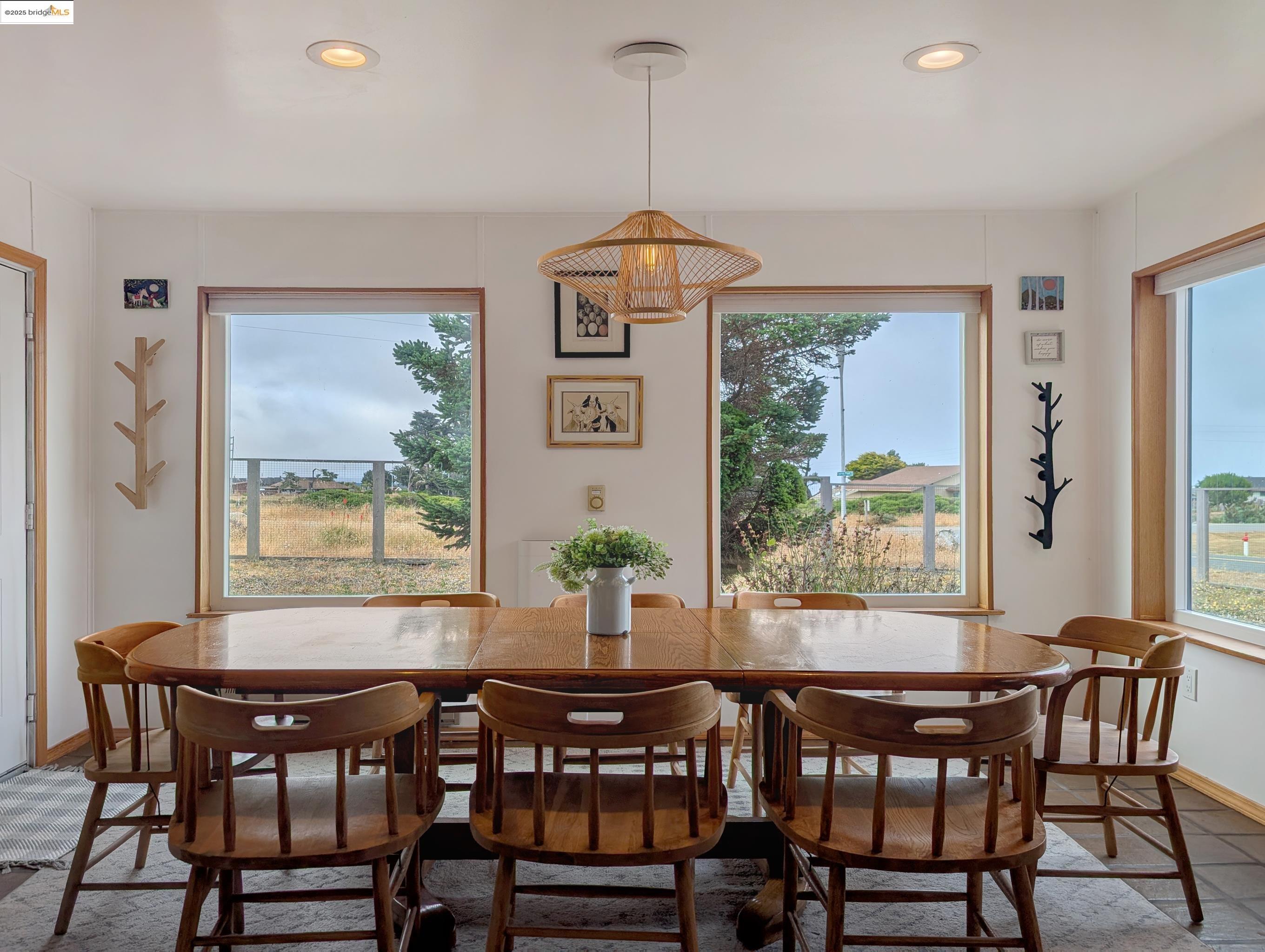 14771 Cypress Point Road Manchester, CA 95459 - Photo 16 of 36 a view of a dining room with furniture window and outside view