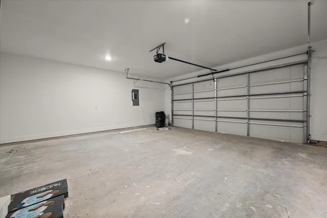 a view of a big room with wooden fence