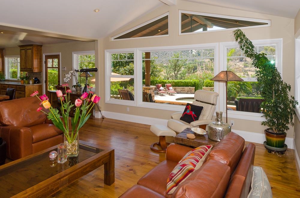 18101 Old Coach Road Poway, CA 92064 - Photo 4 of 25 Great room-living room with gorgeous wood flooring.