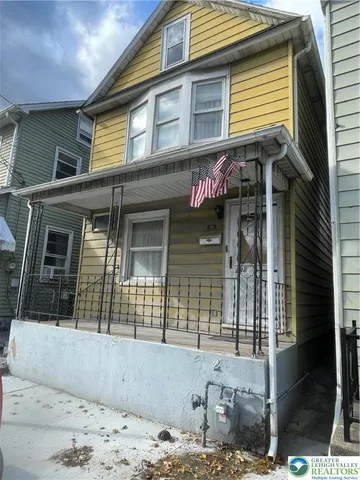 a front view of a house