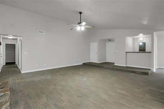 wooden floor in an empty room