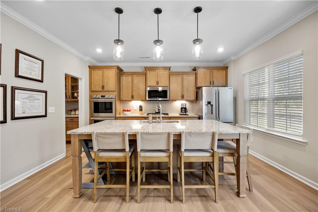 180 Moravian Advance, NC 27006 - Photo 3 of 34 Beautiful center island is the heart of the home.