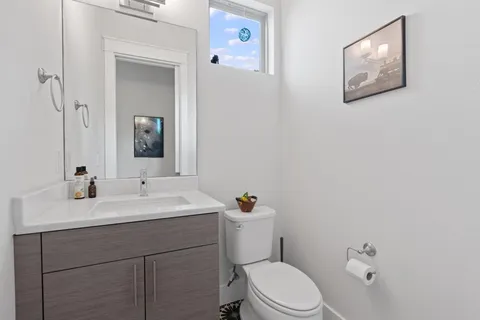 a workspace with furniture and rug