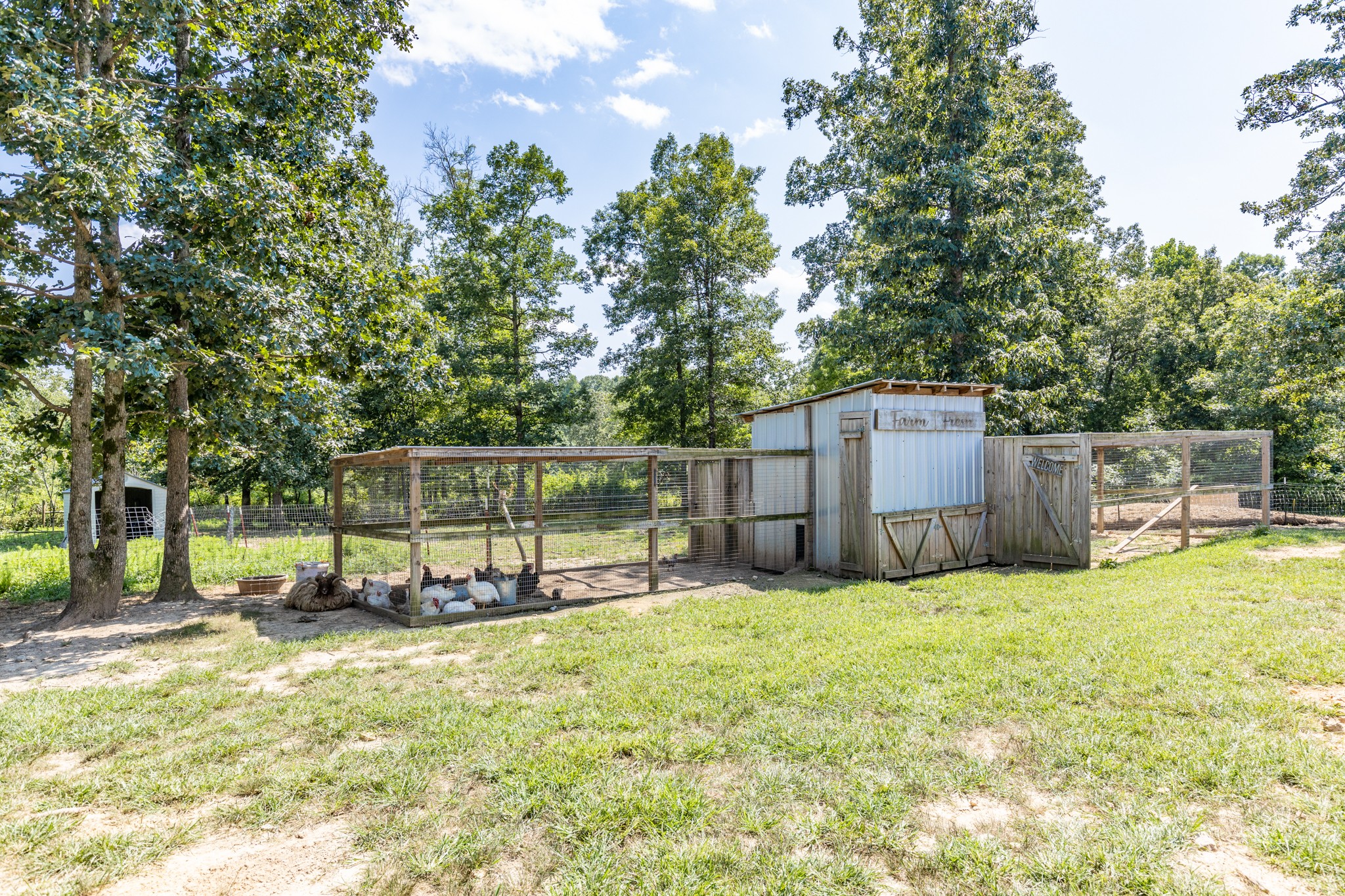 2790 9 Mile Ridge Road Duck River, TN 38454 - Photo 56 of 70 a view of a backyard with a sitting area