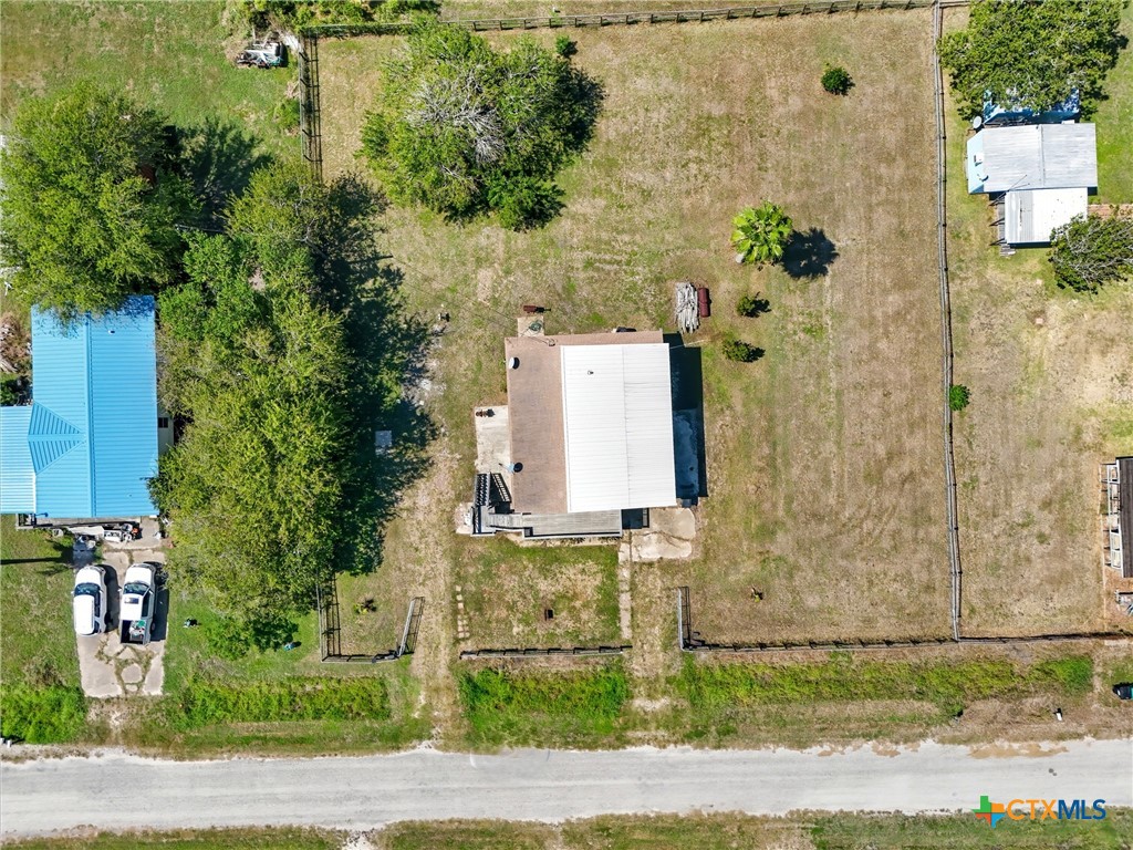 488 Alamo Beach Avenue Port Lavaca, TX 77979 - Photo 35 of 36 an aerial view of a house with a yard