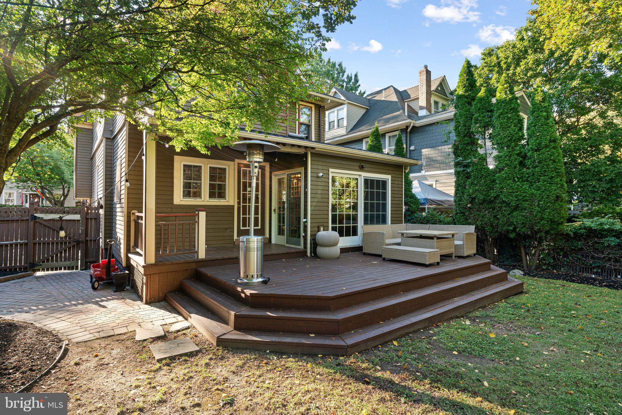 63 Trueman Avenue Haddonfield, NJ 08033 - Photo 40 of 46 a view of a house with backyard porch and sitting area