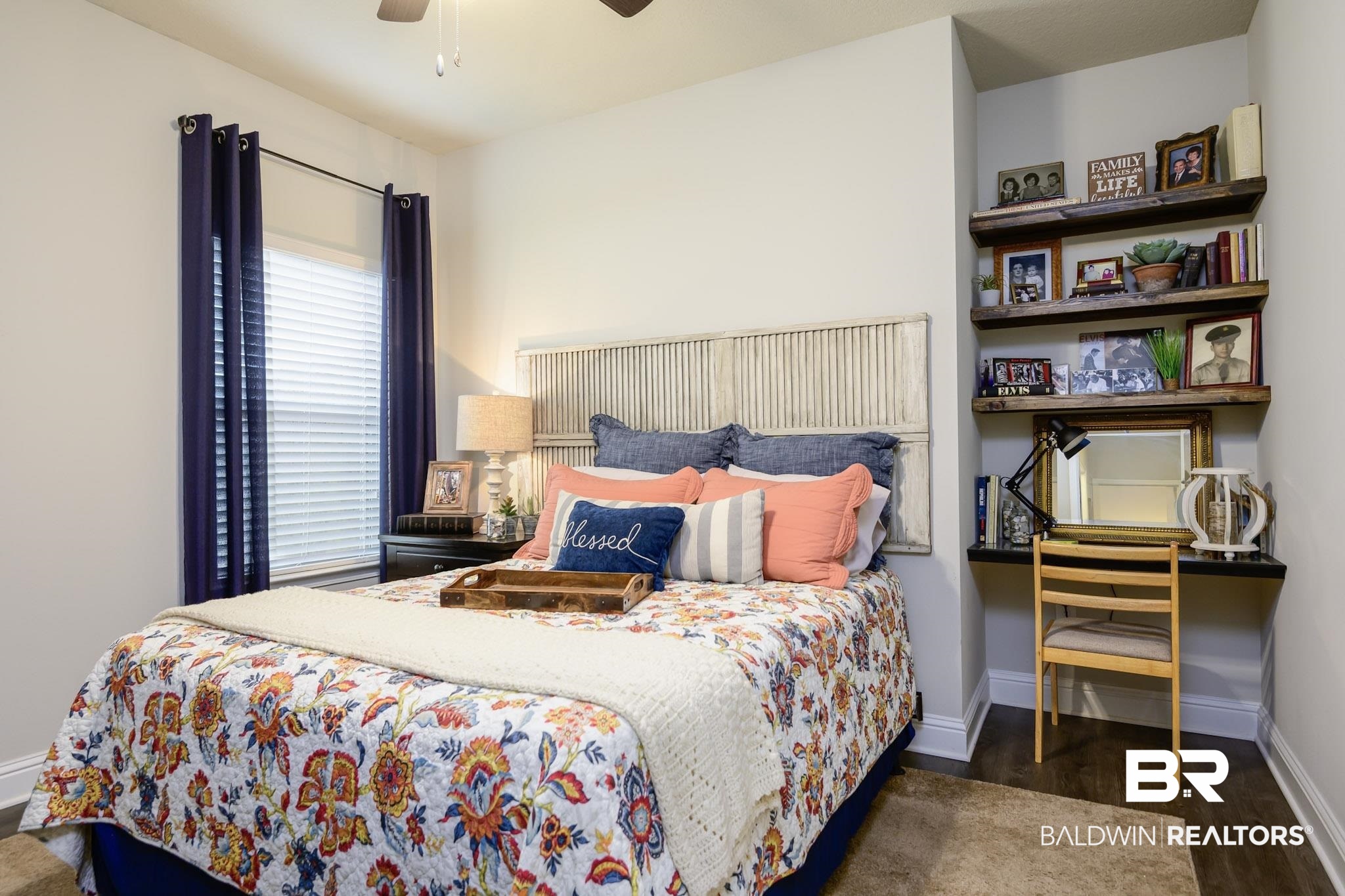31751 Kestrel Loop Daphne, AL 36527 - Photo 17 of 21 Bedroom with dark wood-style floors and a ceiling fan