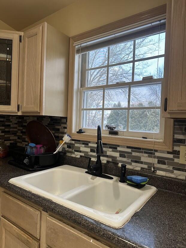 1518 West 96th Place Crown Point, IN 46307 - Photo 11 of 37 a bathroom with a granite countertop sink and window