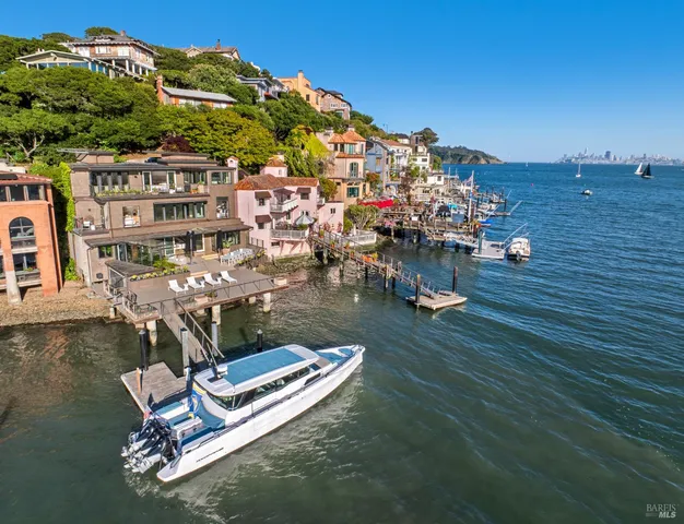 a view of a ocean with a terrace