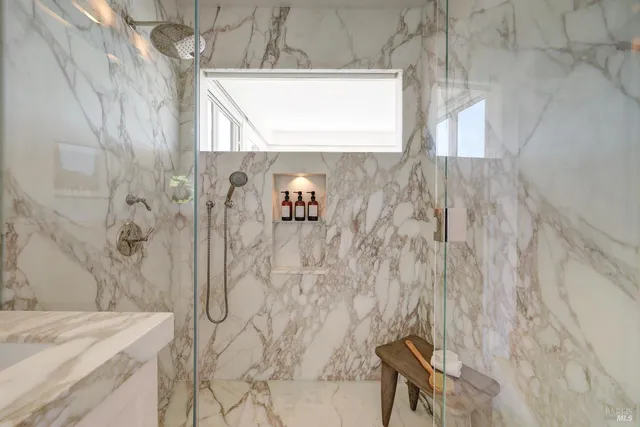 a view of a interior of the house and front view of a house