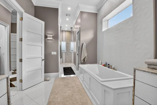 a view of a golf course with a garden