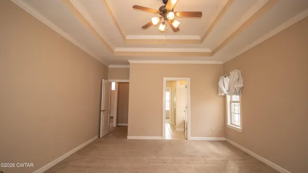 a view of a livingroom with a window