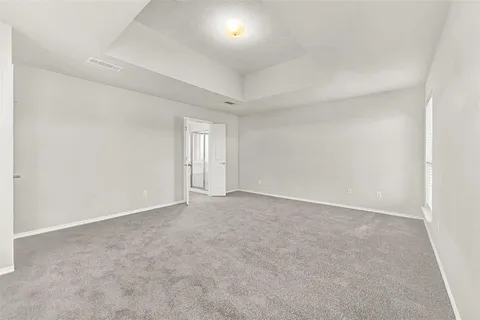 an empty room with an entryway