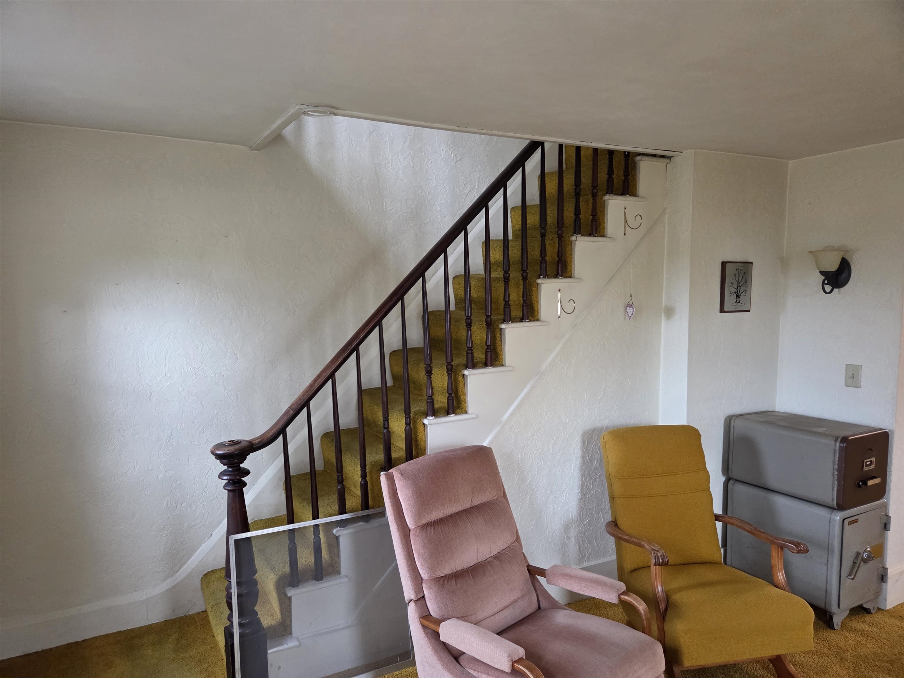 5910 North Unity Road Lena, IL 61048 - Photo 7 of 34 a dining room with furniture and stairs