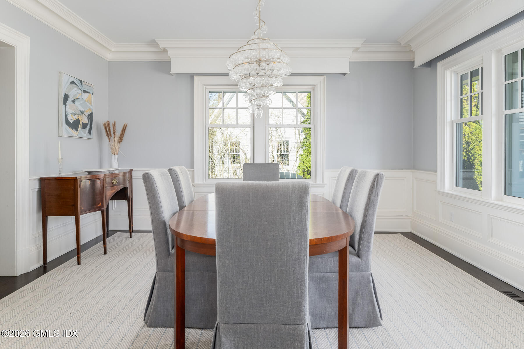 45 Willow Road Riverside, CT 06878 - Photo 6 of 35 a view of a dining room with furniture and window