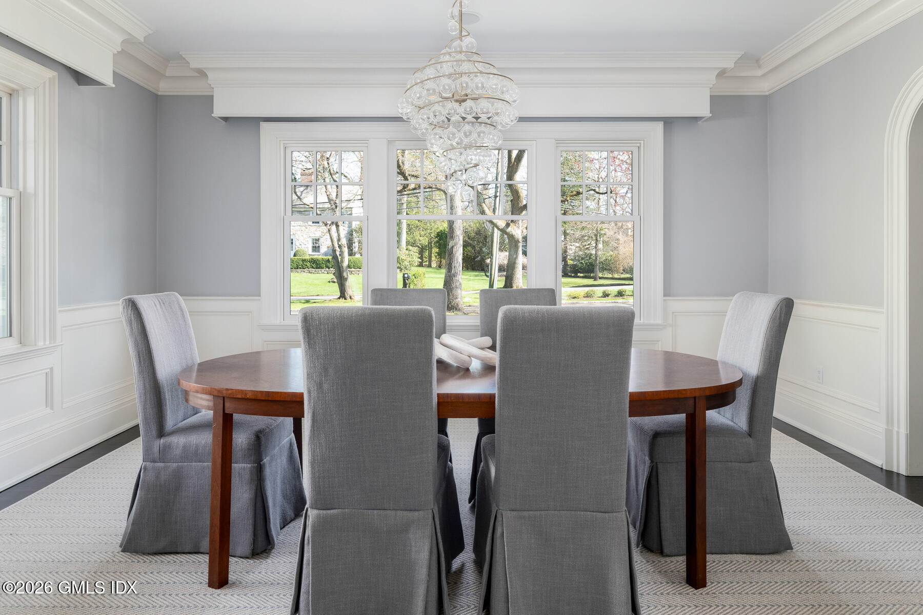 45 Willow Road Riverside, CT 06878 - Photo 7 of 35 a view of a dining room with furniture window and outside view