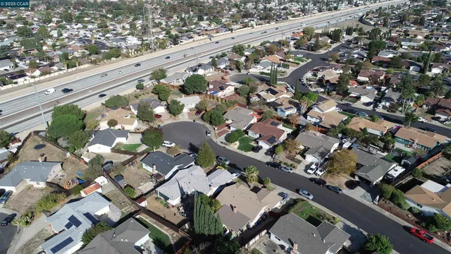 an aerial view of a city