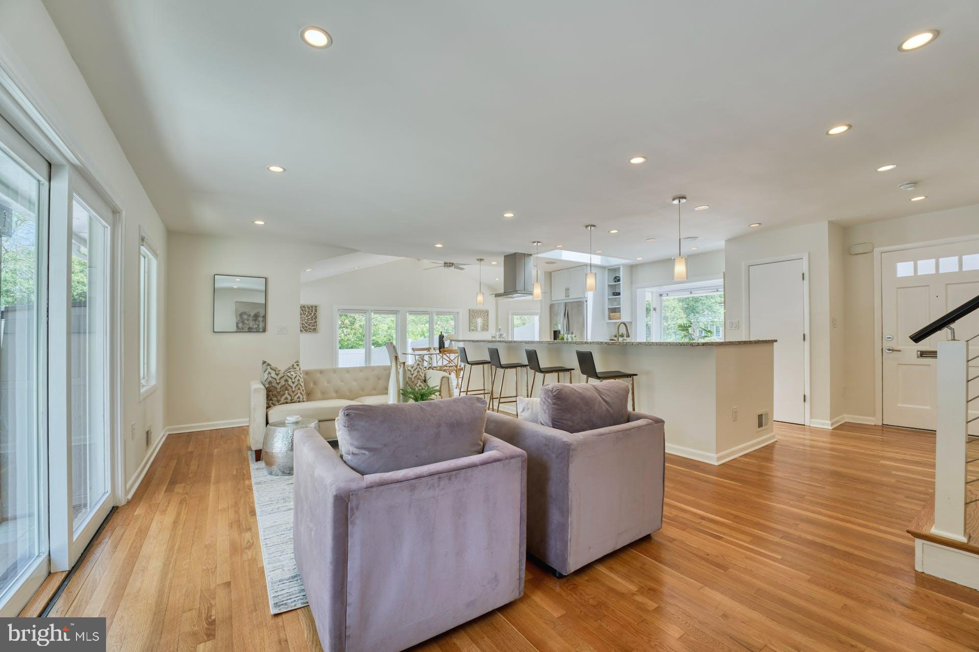 8320 Fort Hunt Road Alexandria, VA 22308 - Photo 3 of 63 Gorgeous interior. Kitchen opens to living, dining