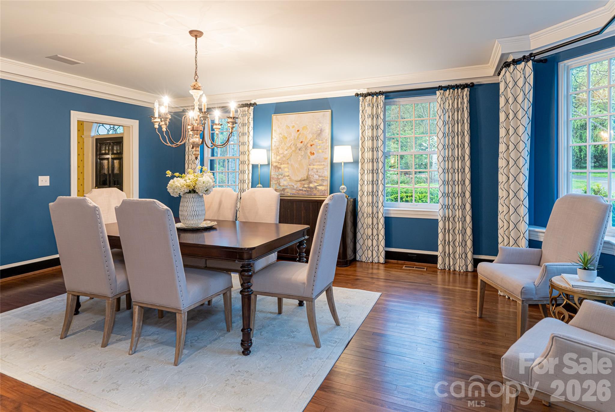 31 Busbee Road Asheville, NC 28803 - Photo 16 of 48 a view of a dining room with furniture window and wooden floor