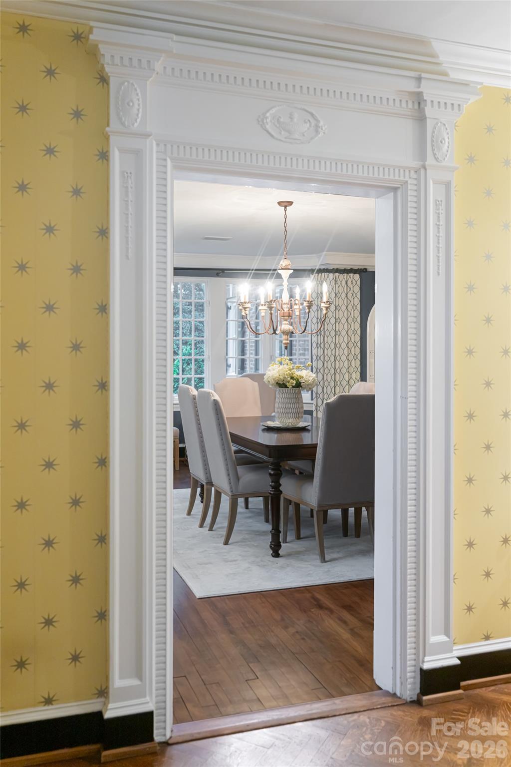 31 Busbee Road Asheville, NC 28803 - Photo 33 of 48 a view of a dining room with furniture and chandelier