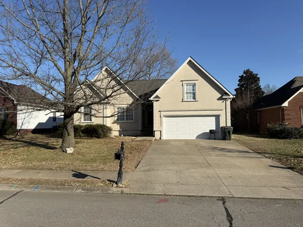 a view of house with a yard