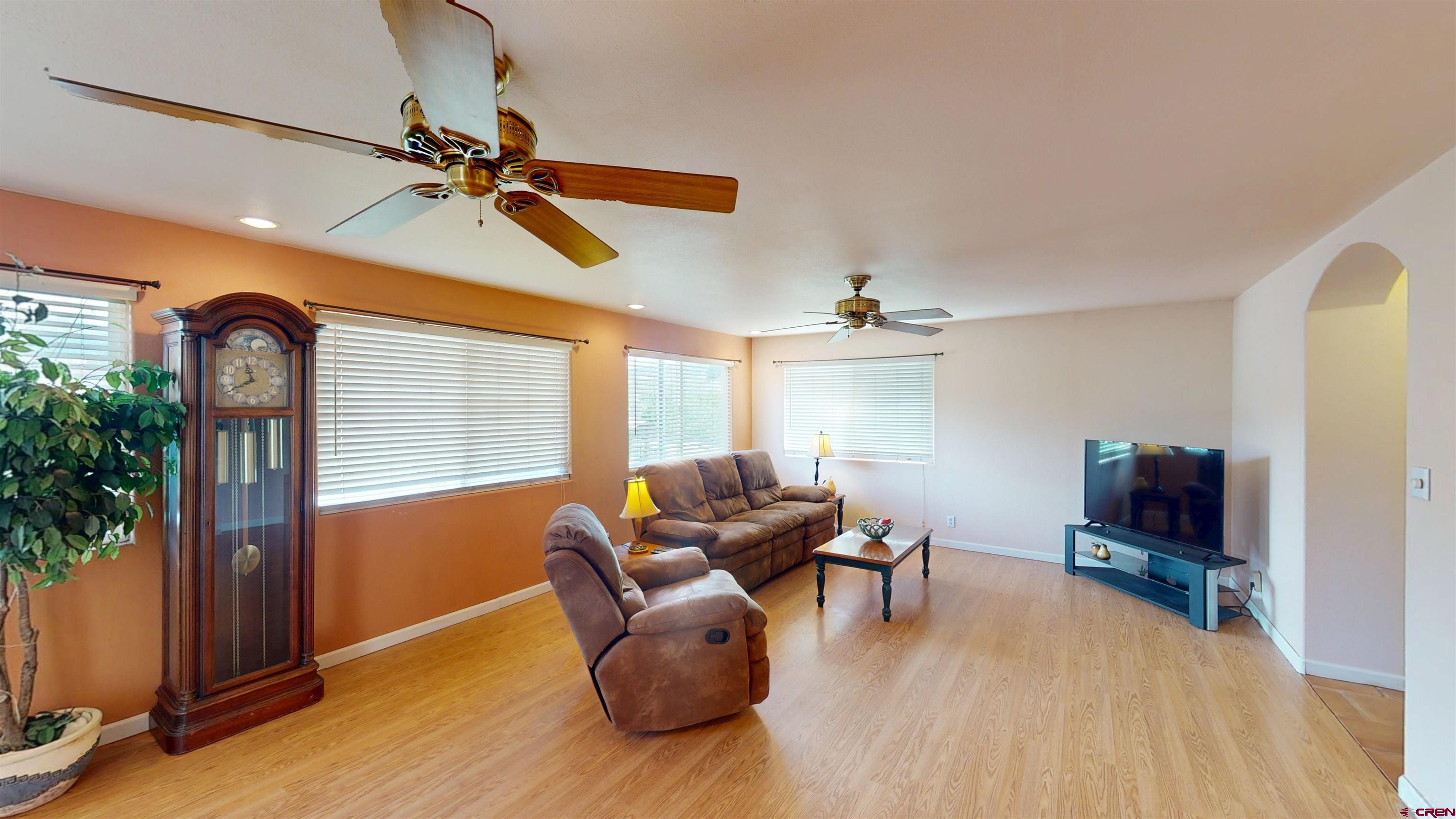 100 Rio Grande Avenue Paonia, CO 81428 - Photo 20 of 45 a living room with furniture and a flat screen tv