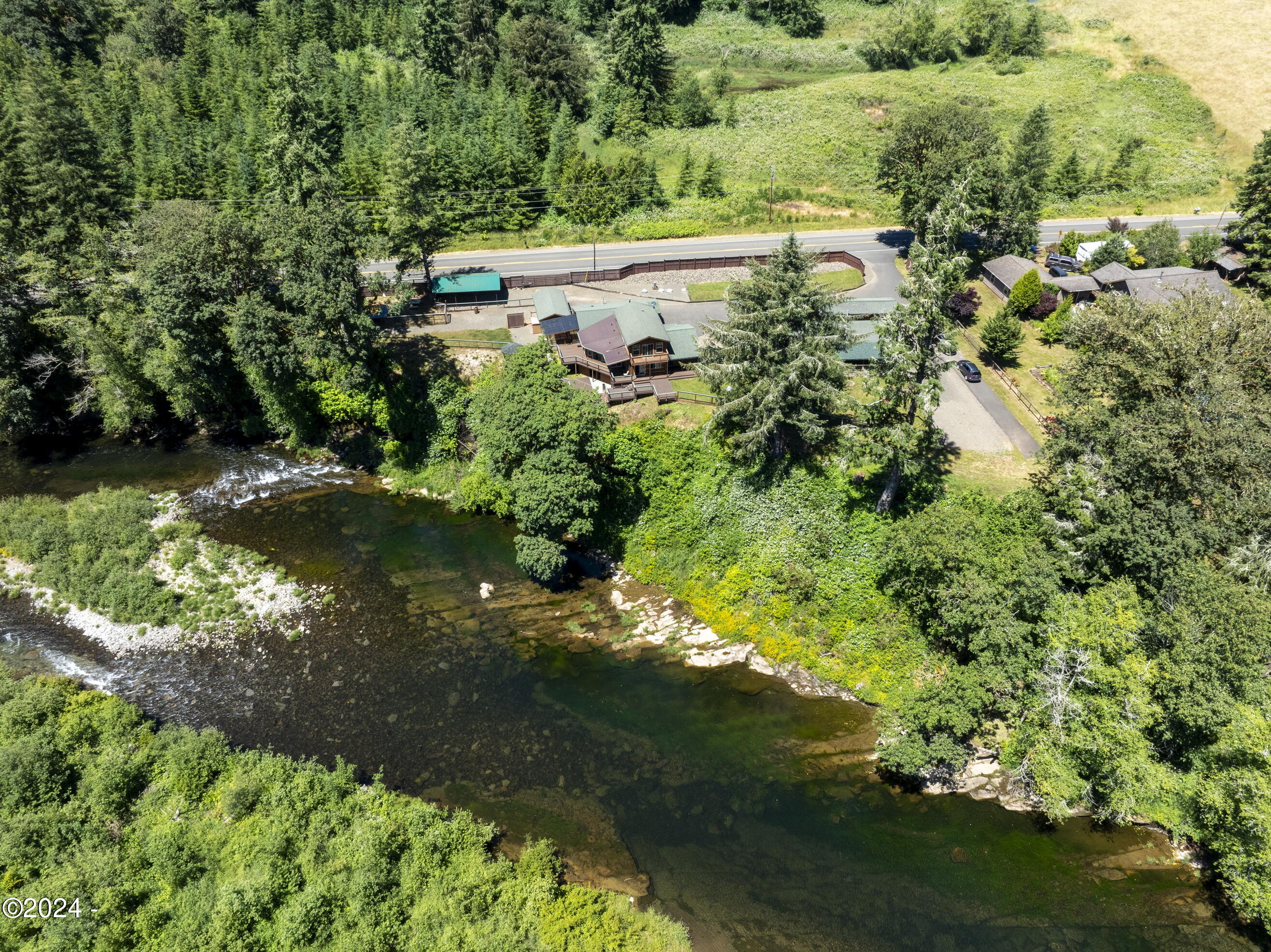 7006 Logsden Road Siletz, OR 97380 - Photo 2 of 74 River Aerial