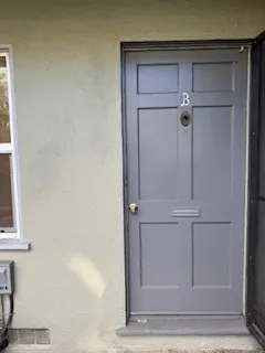 a view of front door