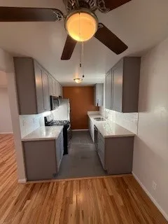a large room with wooden floor