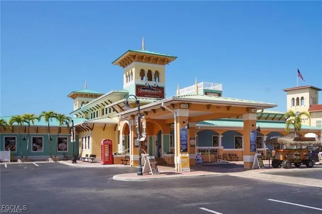a view of a building with street view