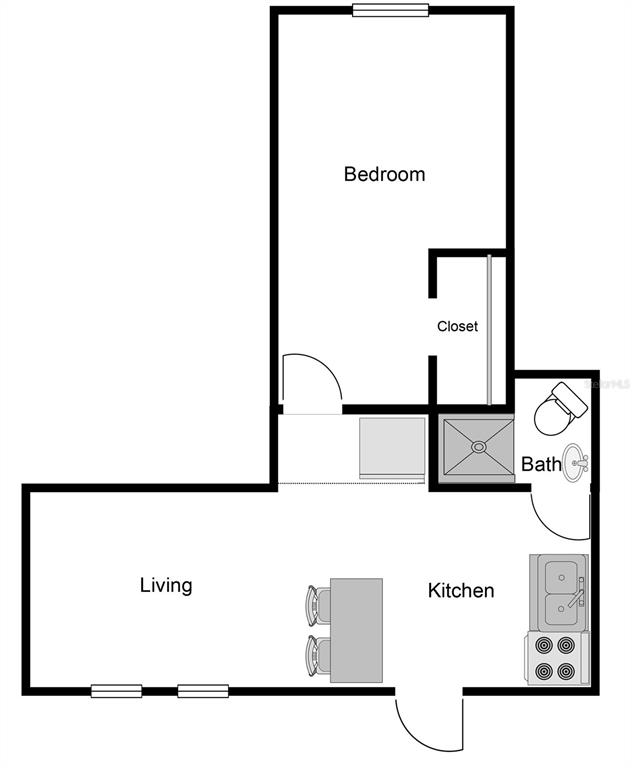 333 9th Avenue North, Unit B St. Petersburg, FL 33701 - Photo 6 of 8 a picture of a wall with a white wall