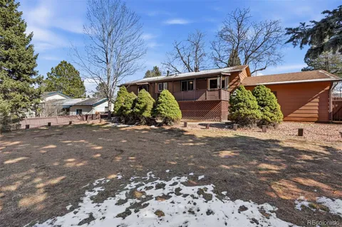 a view of a wooden door