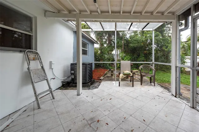 a view of outdoor space with seating