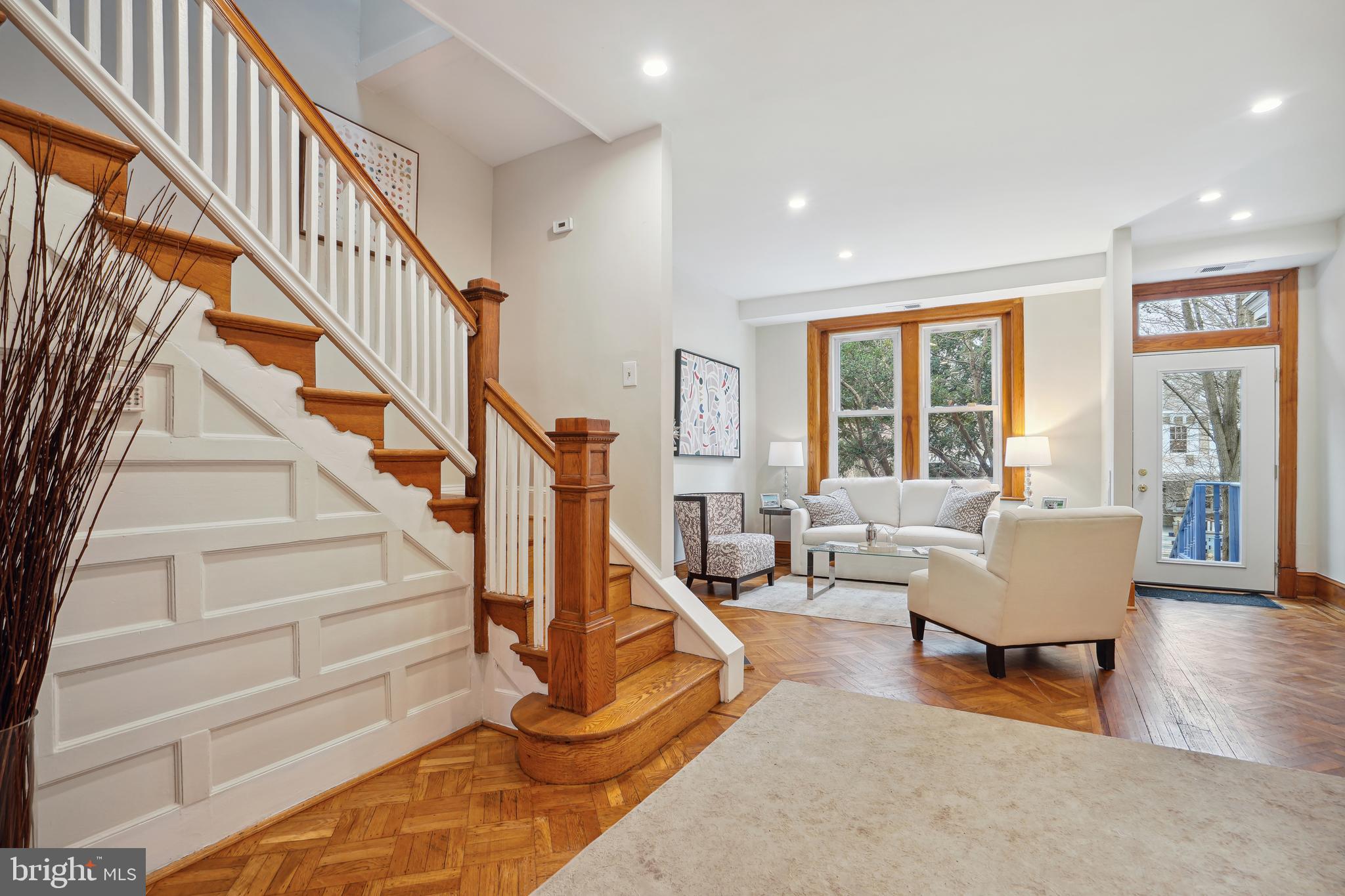 1907 Park Road Northwest Washington, DC 20010 - Photo 2 of 31 Stair Hall +Living Room