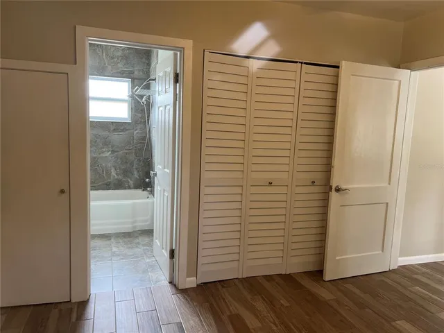 a view of a walk in closet