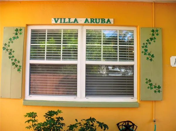a view of a door
