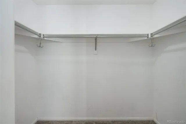 a view of a walk in closet