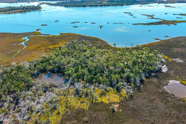 a view of a lake with a mountain