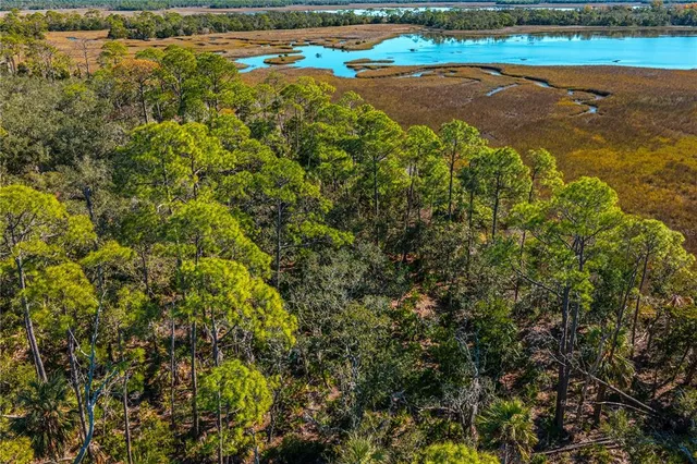 a view of a lake with an outdoor space