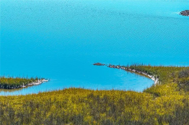 a view of an ocean and beach
