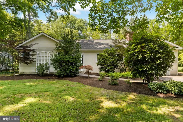 a house view with a garden space